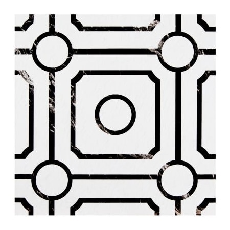 Achim Importing Achim Retro Self Adhesive Vinyl Floor Tile 12in x 12in, White/Black, 20 Pack RTFTV60920